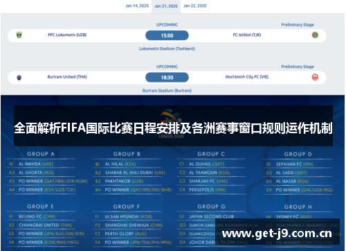 全面解析FIFA国际比赛日程安排及各洲赛事窗口规则运作机制 全面解析FIFA国际比赛日程安排及各洲赛事窗口规则运作机制